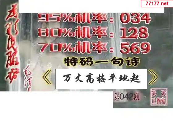 天天彩图25年042期神马一语图谜