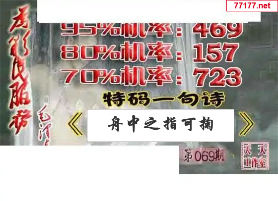 天天彩图25年069期神马一语图谜