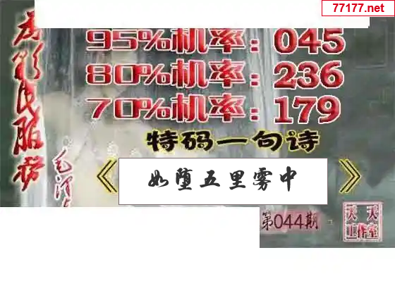 天天彩图25年044期神马一语图谜