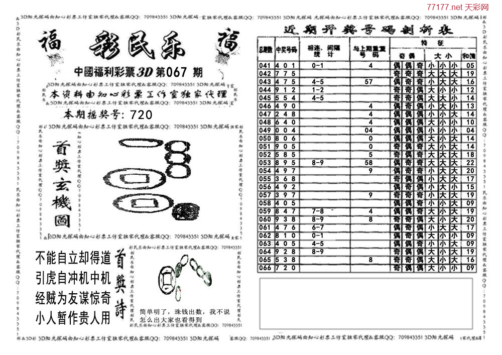 3d第25年067期彩民乐