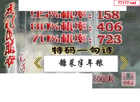天天彩图25年066期神马一语图谜