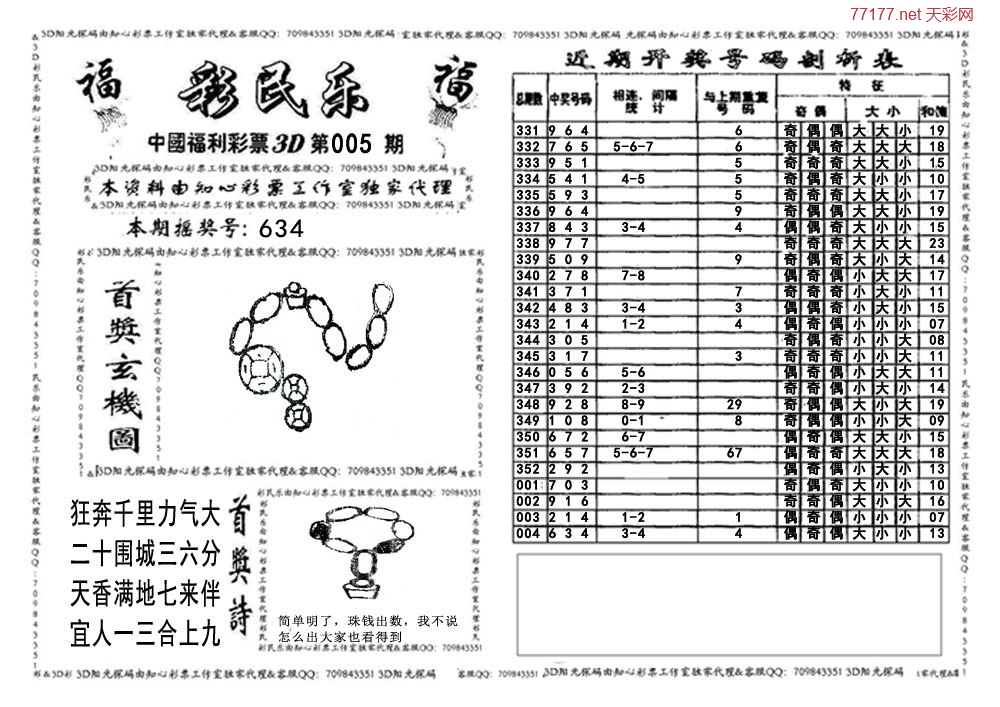 3d第2025005期彩民乐