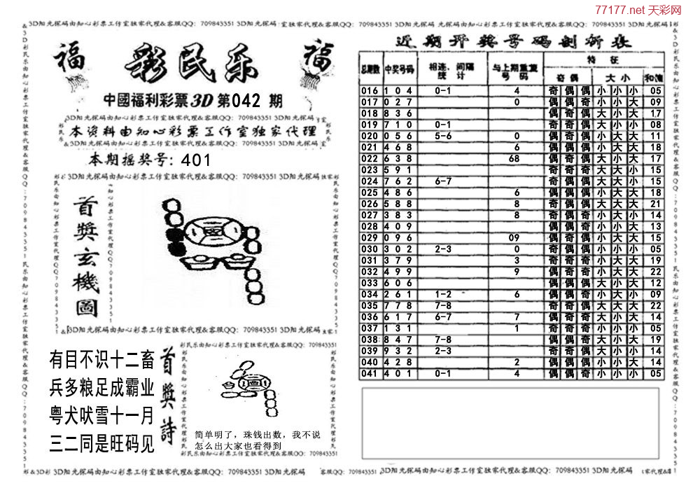 3d第25年042期彩民乐