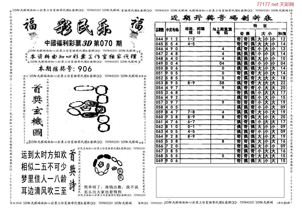 3d第25年070期彩民乐
