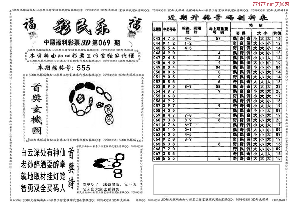 3d第25年069期彩民乐